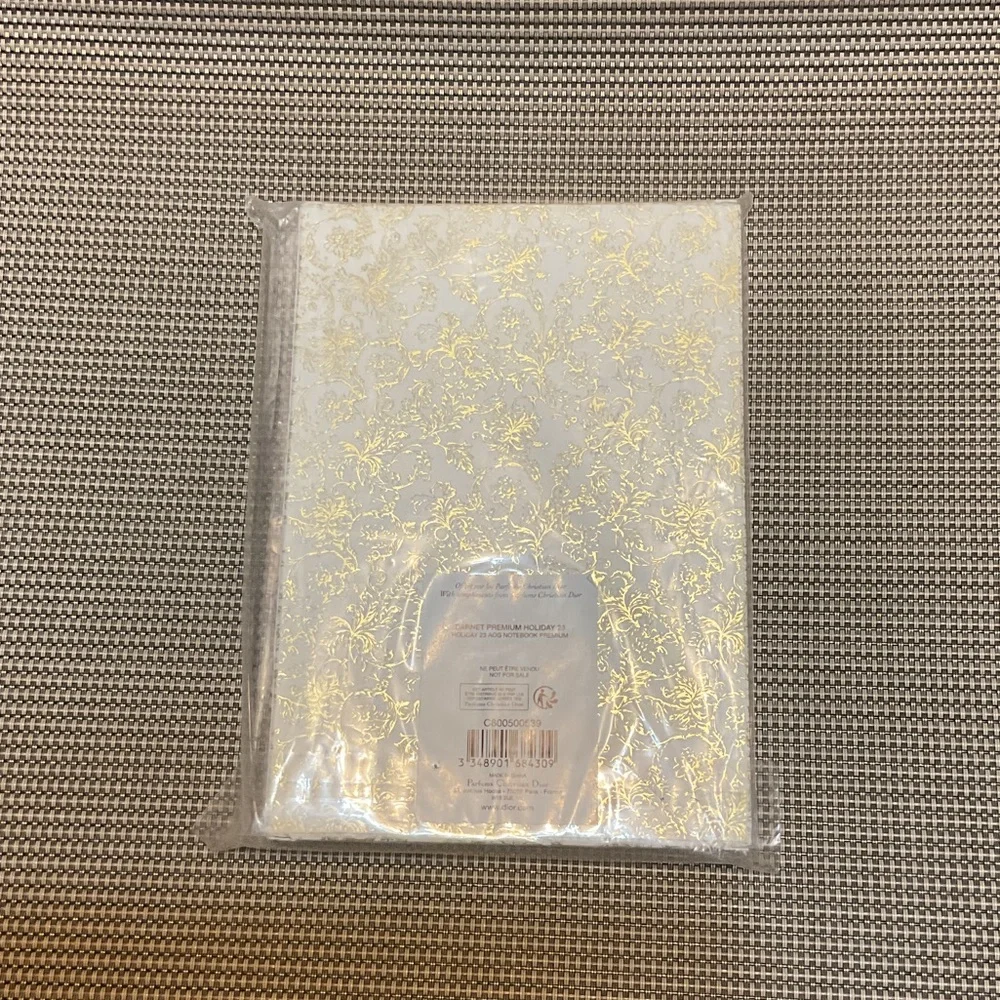 Dior Elegant Gold and White notebook